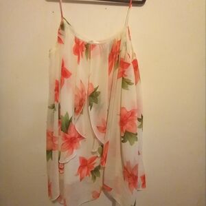 Beautiful flowery dress.